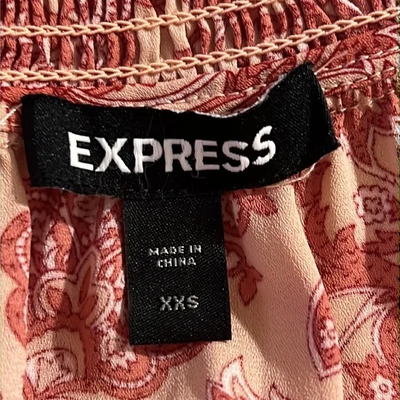 Express Size XXS Printed Paisley Midi Halter Dress - Picture 9 of 10